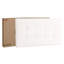 Lit simple avec revêtement blanc et rembourrage en mousse - G1305 rembourré par Glory