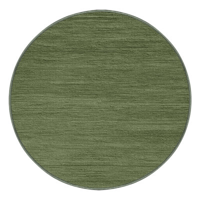 Tapis vert uni lavable à la machine