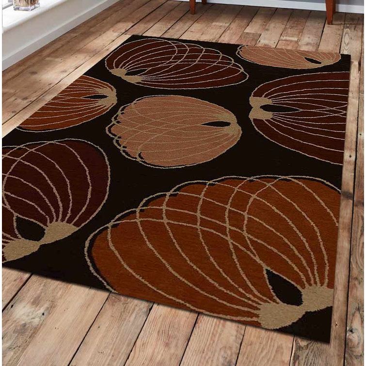 Hand Tufted Wool Eco-Friendly Area Rugs - Brown Color, Contemporary Modern Design, High Pile Thick Handmade Anti Skid Area Rugs for Living Room, Bed Room