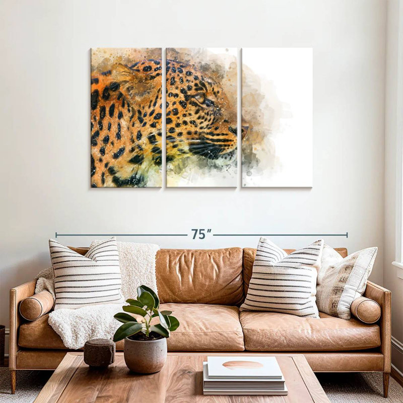 Brampt Wild Cat, 36" H x 57" W