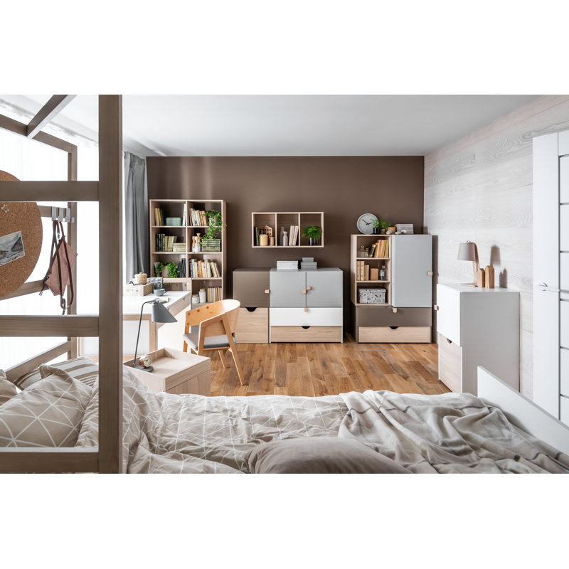 Dristan 142cm H x 94cm W Standard Bookcase, Pine