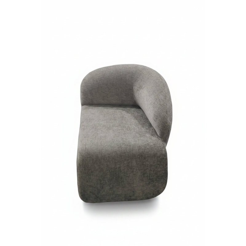 Fauteuil à oreilles Kaia, Brown, Left Arm