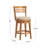 Sadeer Swivel Upholstered Counter Stool with Solid Wood Frame-1457732921