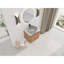 Meuble-lavabo mural 24 po avec lavabo d'art en céramique et 1 porte à fermeture en douceur, contreplaqué-359948261