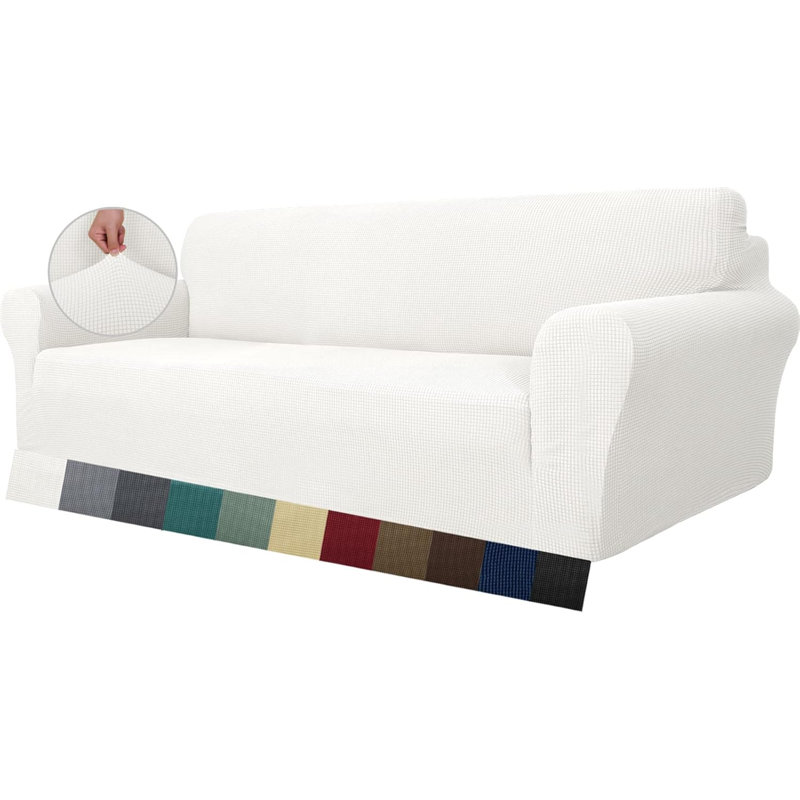 Outdoor Patio Sofa Cover, White, 80cm H x 78cm W x 80cm D