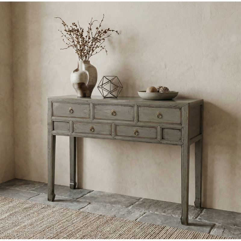 Annegreet 107cm Console Table, Pewter Grey