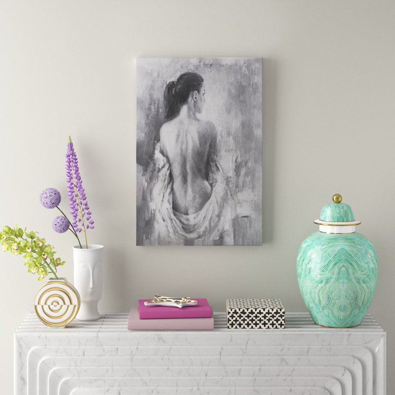 Draped Figure I by Ethan Harper - Painting, Wrapped Canvas, 122cm H x 81cm W