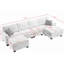 Canapé et chaise en velours côtelé 6 pièces Kescha-172385595