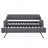 Twin Size Upholstery Daybed With Twin Size Erectable Trundle And USB Charging Design