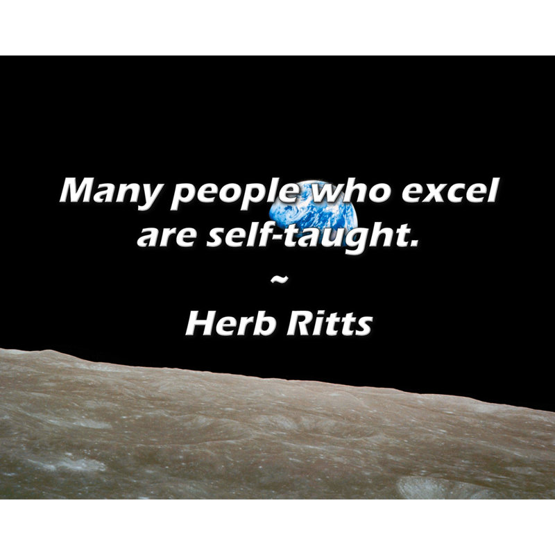Herb Ritts Citation: Beaucoup de gens qui excellent sont autodidactes., H 26 po x l 32 po