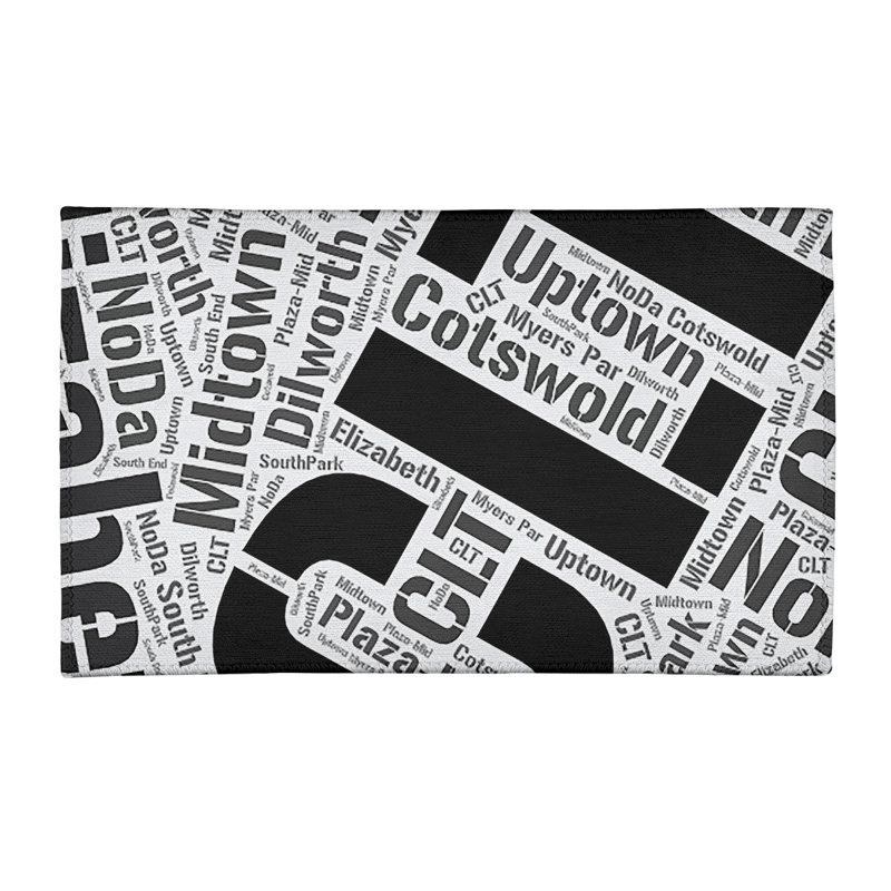 Tapis noir barhood des districts de à tissage plat rand cites city, Rectangle 2 pi x 3 pi