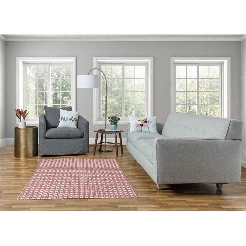 Chenille Geometric Indoor Rug, Rectangle 4' x 6'