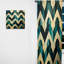 Emerald and Golden Arches I - Rideau moderne - Velours obscurcissant - 1 panneau-107609981