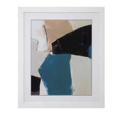 Layers II, reproduction d'art encadrée en édition limitée avec cadre blanc