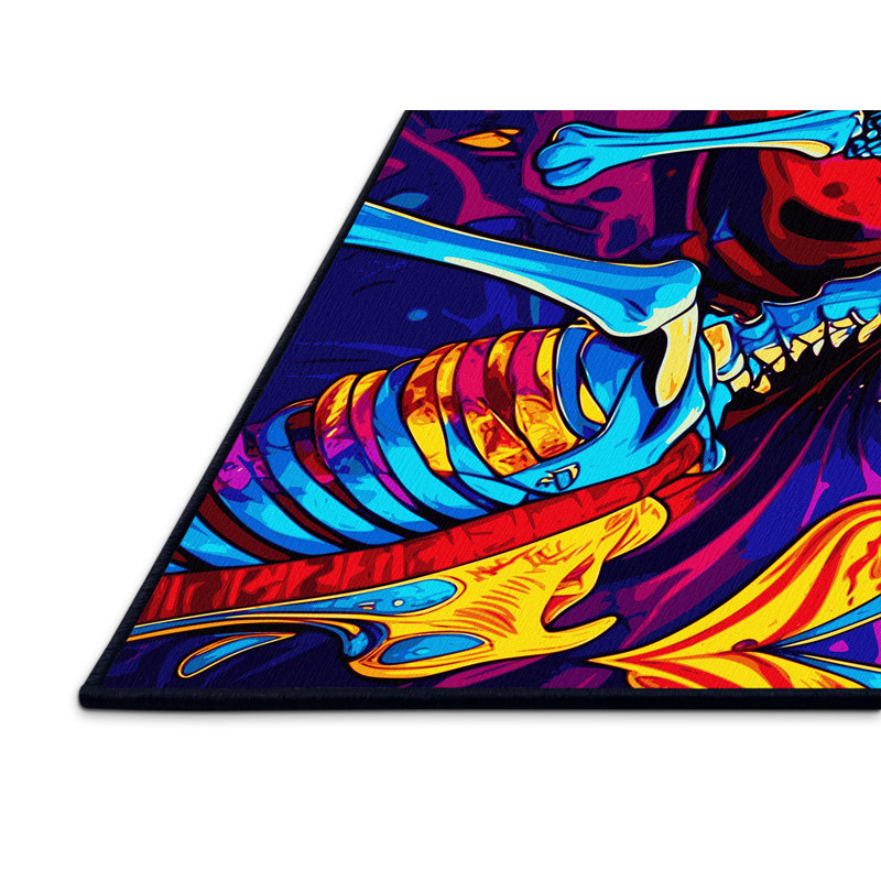 Chromatic Wave Rug, Rectangle 6' x 9'