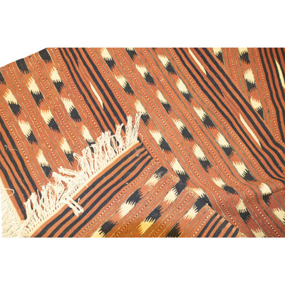High-Quality Hand-Knotted Red And Multi Area Rug