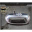 Table basse vintage en métal de style industriel rétro