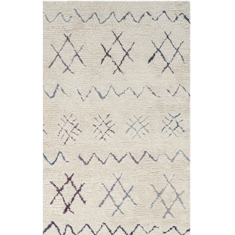 Powell Hand Tufted Performance Abstract Rug, Rectangle 6' x 9'