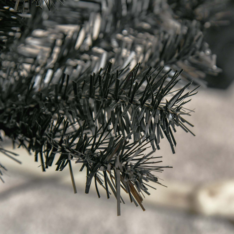Arbre de Noël 7 pi avec sapin de Noël artificiel non éclairé avec branches réalistes et 818 pointes