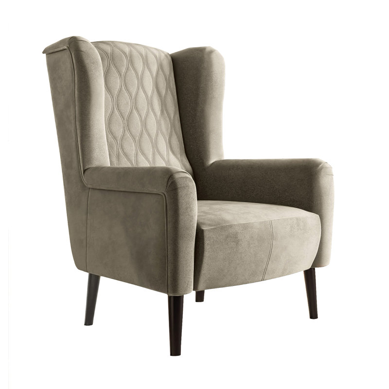 Smelley Upholstered Armchair, Beige