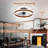 15.7 inch Low Profile Ceiling Fans with Lights and Remote-214327571