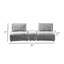 Canapé modulaire courbé 2 places, chenille, dossier réglable Stavan-111934110