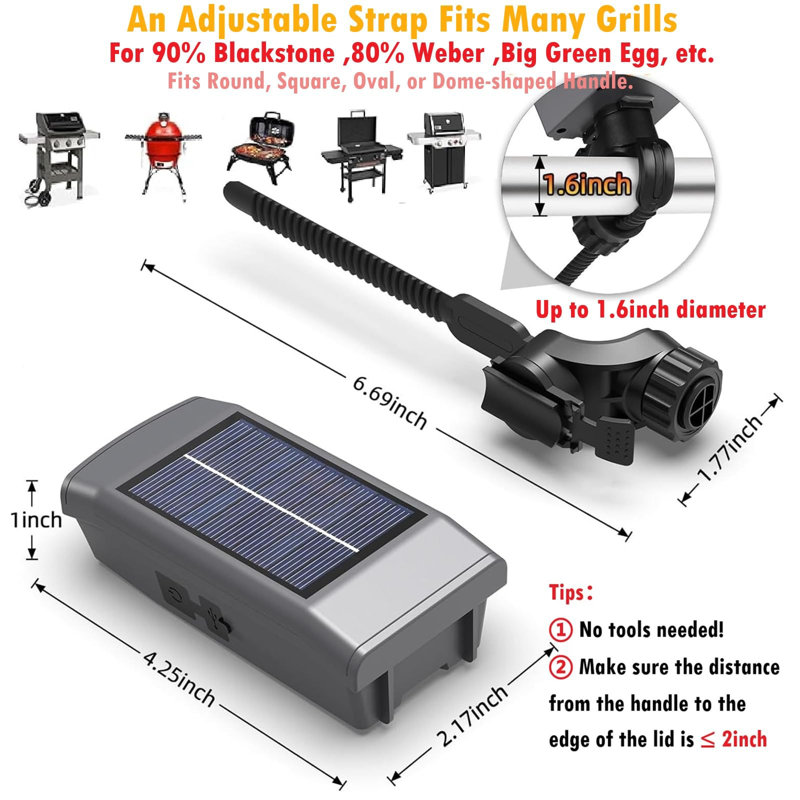 Outdoor Solar Bbq Grill Lights