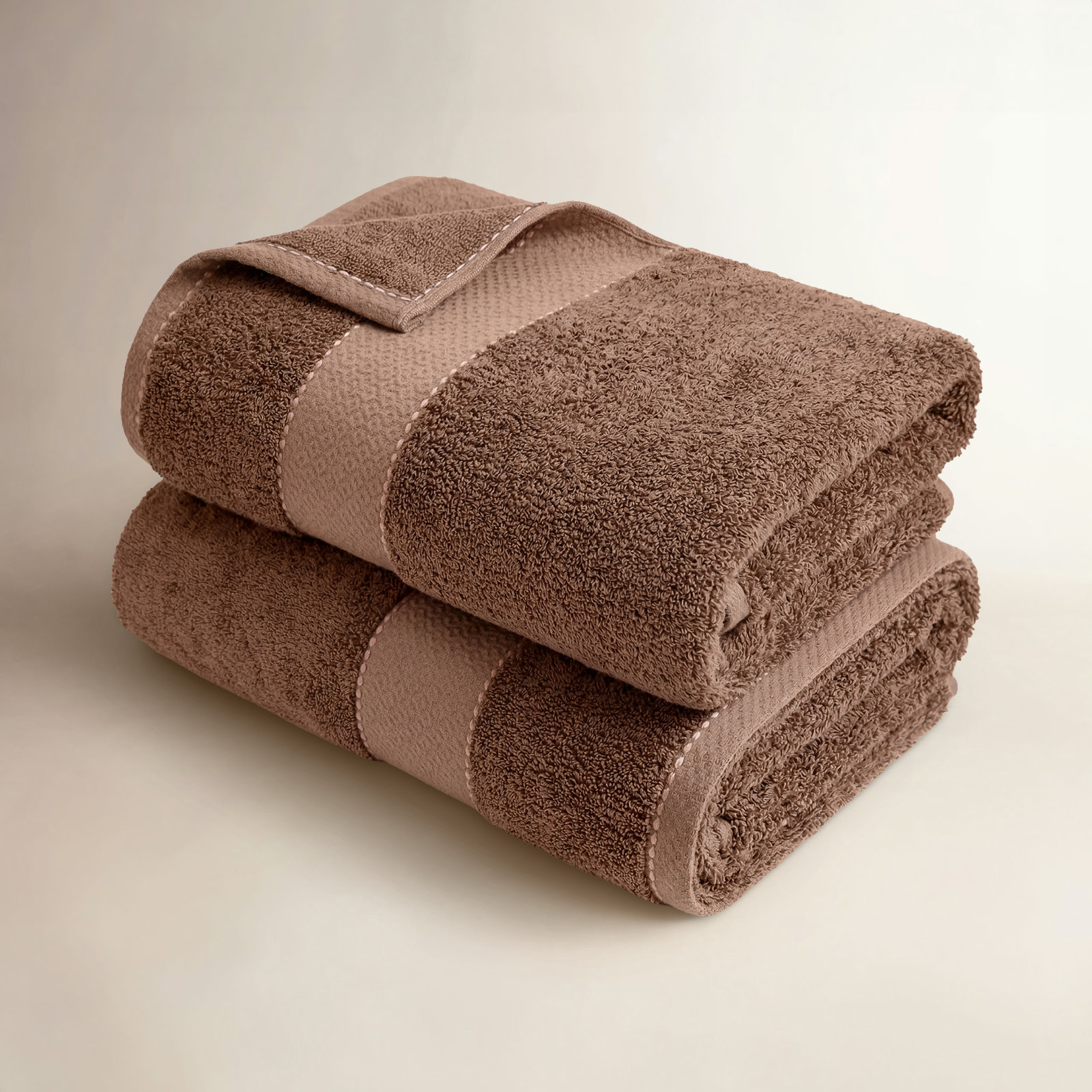 Niles Giza Cotton Bath Towel Set, Chocolate