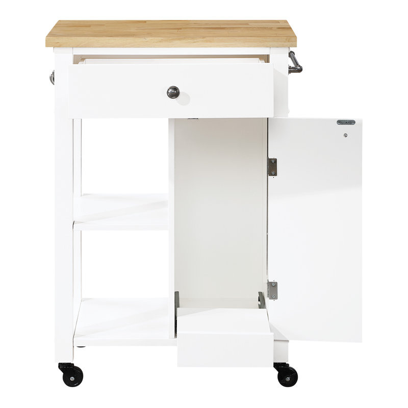 Derry Kitchen Cart, White