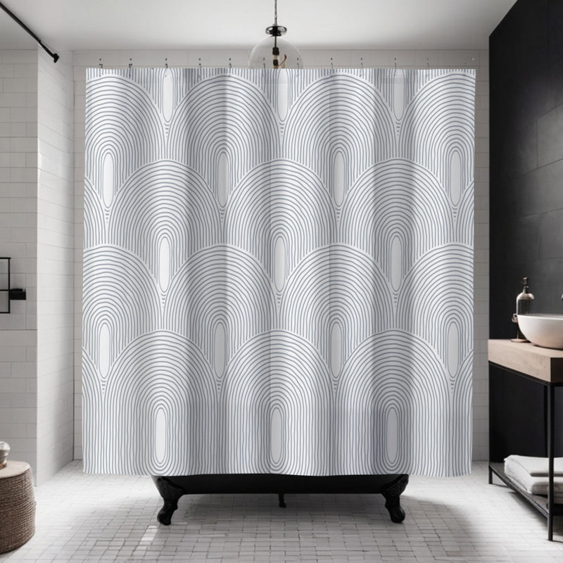 Coco Shower Curtain, Gray