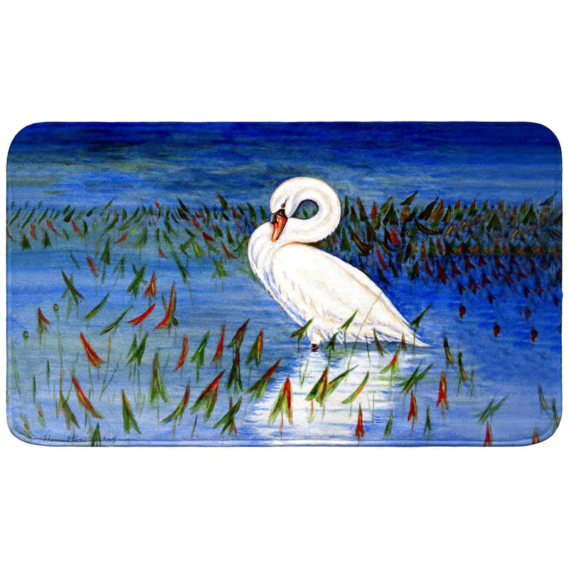 Tapis de bain Mute Swan, Simple - L 18 po x l 30 po
