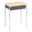 Bureau d'étudiant à hauteur ajustable avec boîte à livres (paquet de 2)-70693692-70693699