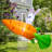 Bunny on Giant Carrot Rocket Inflatable