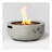 Small concrete round fire pit bowl