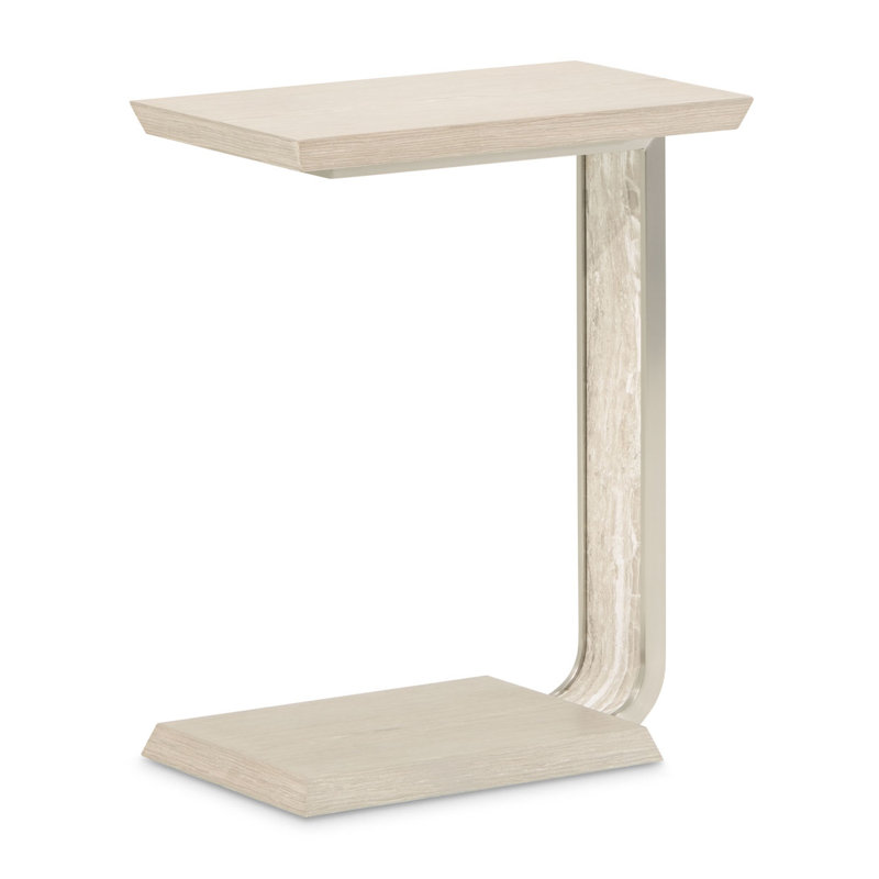 Lotus Bay C-Shaped Accent Table - Sand