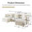 Hibbell U-shaped Sectional Sofa W/reversible Footrest, 5-seater Convertible Corner Couch With 2 Ottomans ,modern Minimalist Soft Sofa & Couch For Living Room-109946814