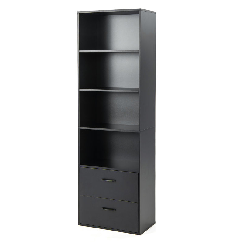 Aranea Bookcase Storage Bookcase, Black
