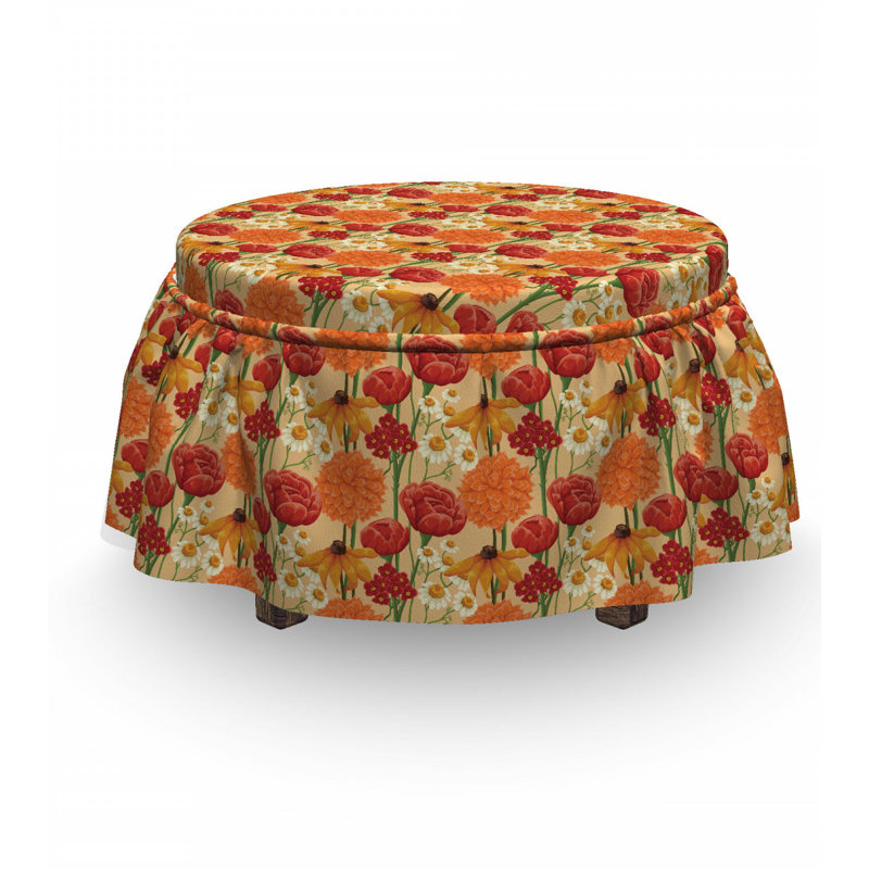 Box Cushion Ottoman Slipcover