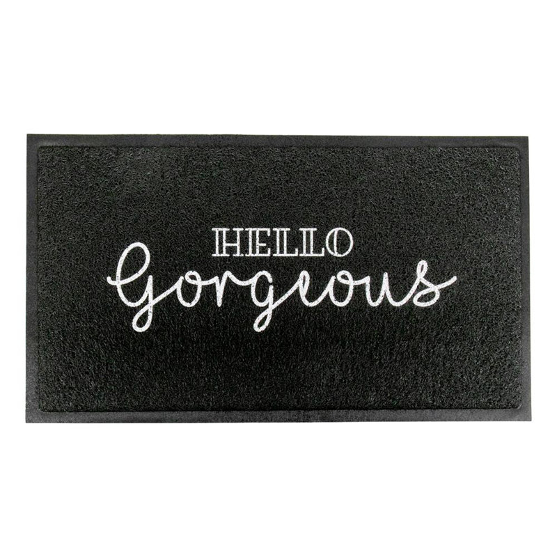 Saunderstown Non-Slip Indoor Doormat, Black