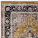 Bernell Persian Medallion Black/Gold Area Rug