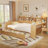 Wooden Daybed With Storage Shelves-593639365-593639366