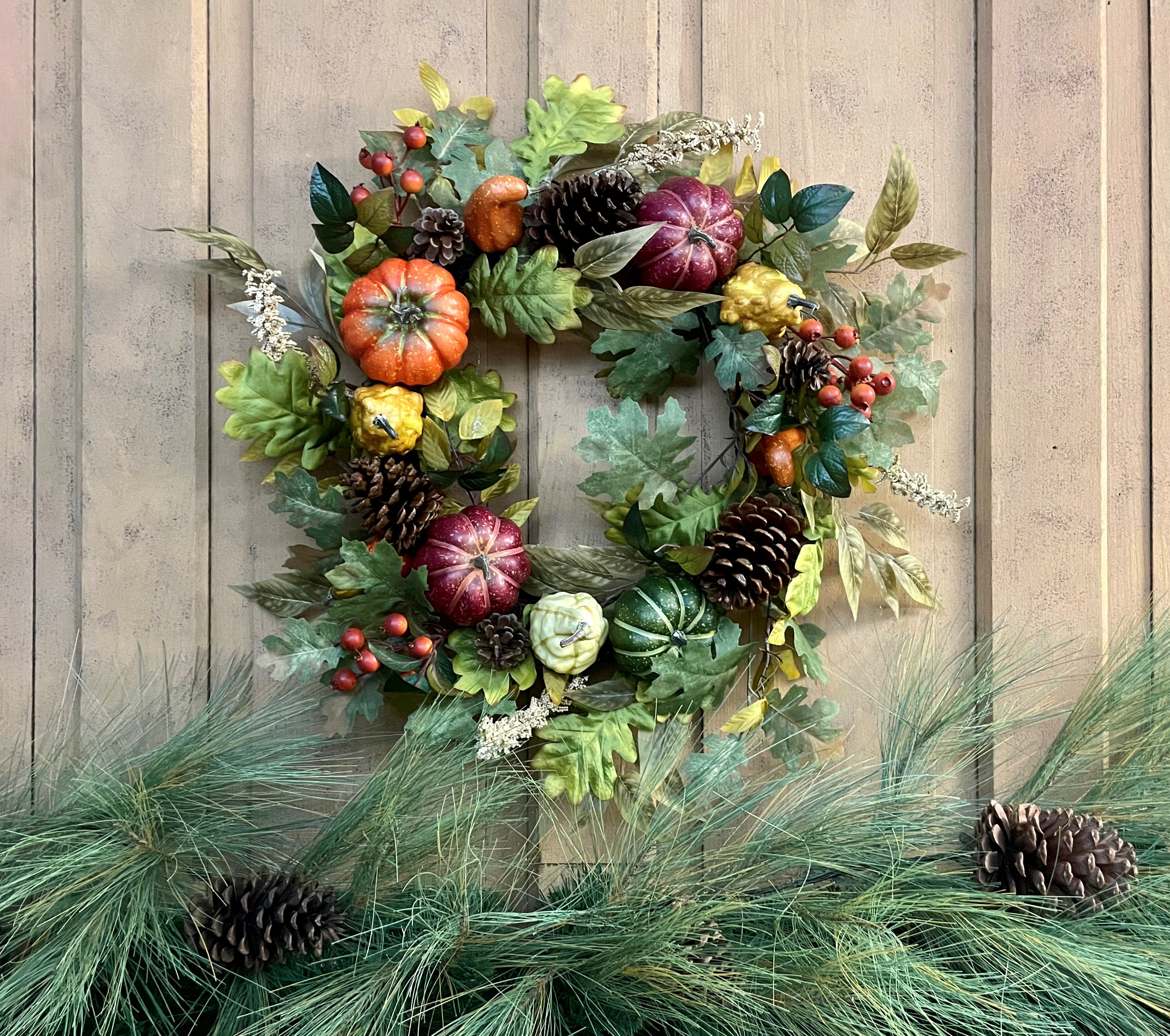 The Holiday Aisle® Faux Mixed Assortment Polyester 24'' Wreath | Wayfair