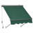 Roselette Patio Window Awnings with Aluminium Frame, Retractable Sunshade Canopy-1791365793