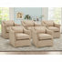 30" Wide Modern Soft Upholstered Swivel Accent Chair With Lumbar Pillow