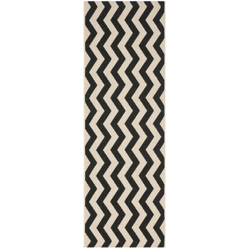 Tapis intérieur / extérieur en polypropylène Arneshia, Tapis de couloir 2 pi 3 po x 6 pi 7 po