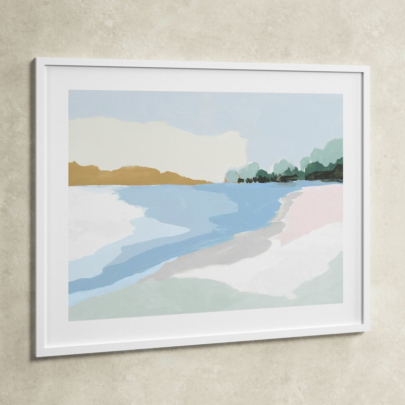 Soft Coastal I by Isabelle Z, 32.65" H x 41.15" W x 0.88" D, White