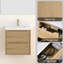 Meuble-lavabo simple 24 po avec comptoir en quartz et dosseret