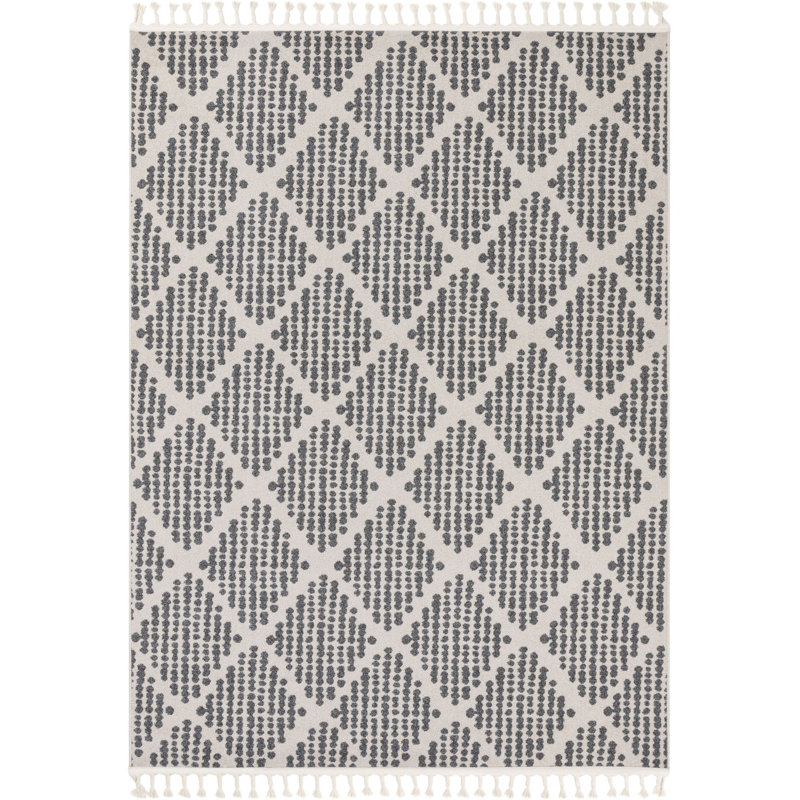 Loop-De-Loop Geometric Synthetic Area Rug, Rectangle 160 x 220cm