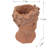 Brown Head Bust Planter, Cement - Make Your Garden & Outdoor Stand Out 7.3X6.9X10.6 Inches Home Distinction-848553769