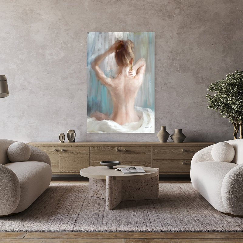 The Morning Ritual Art contemporain, H 48 po x l 32 po